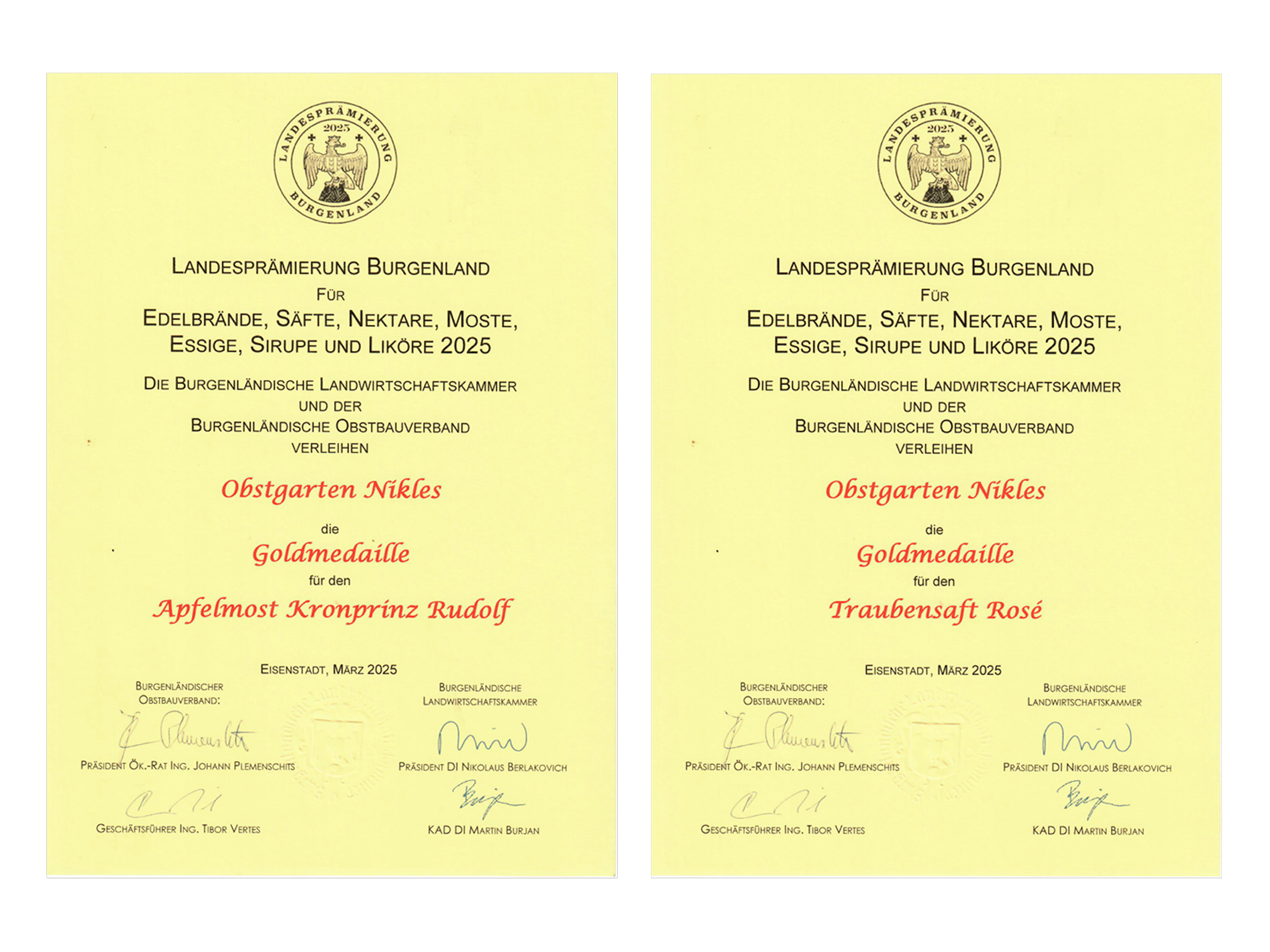 Auszeichnungen – Bild